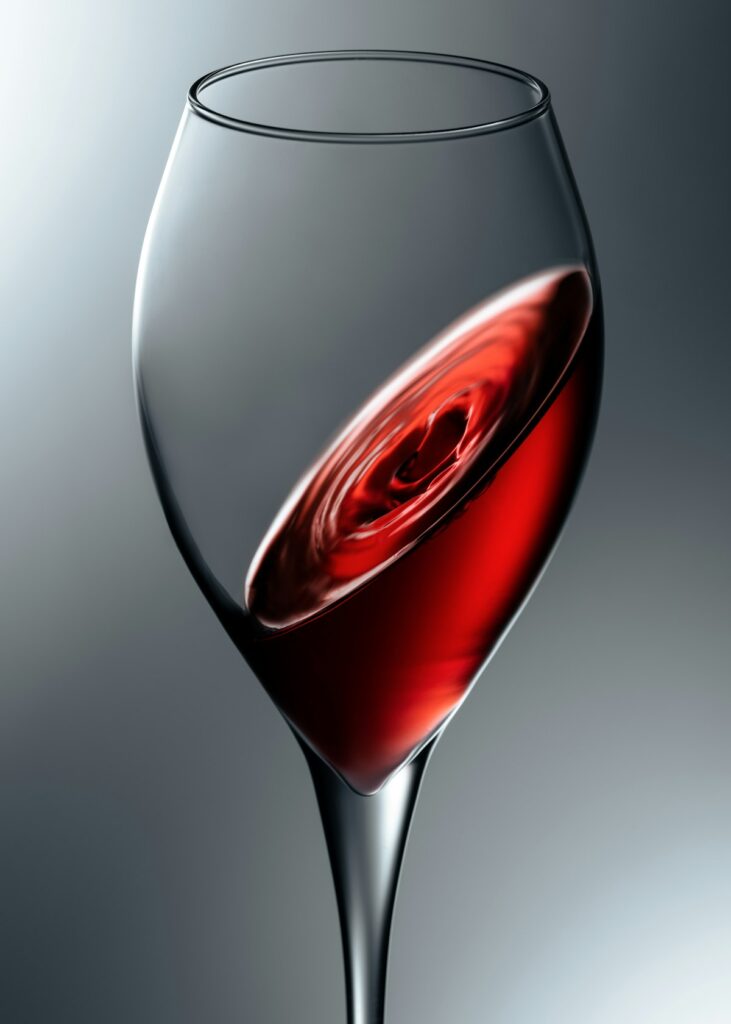 Wine tasting glass representing heritage brand positioning for attracting modern younger demographics