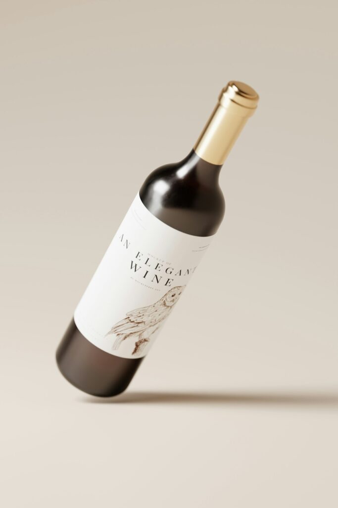 Premium wine bottle representing a boutique winery commanding full price with waiting lists