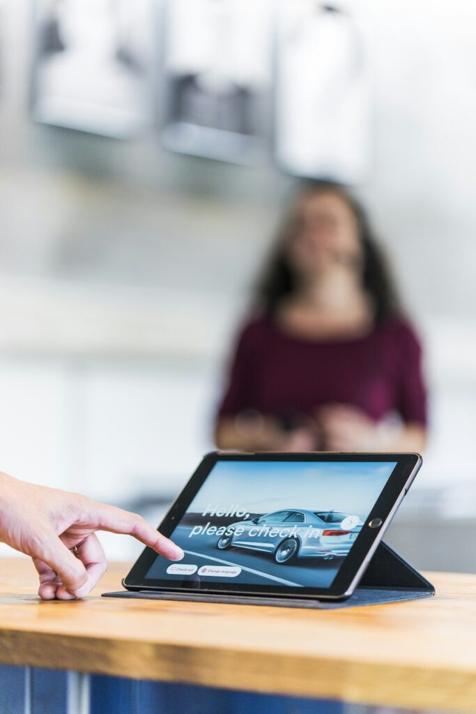 AI personalization technology interface showing customer data patterns