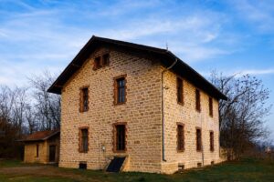 historic winery stone building